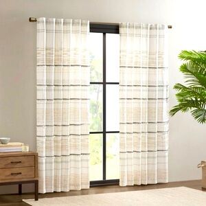 Ink+Ivy 50"x84" Light Filtering Nea Printed
Curtain Panels Natural